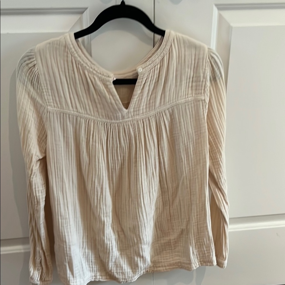 Cream Women's Top